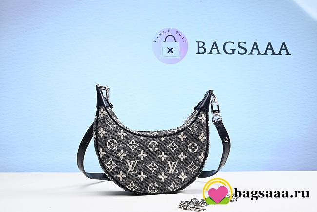 Bagsaaa Louis Vuitton Loop bag black denim 23cm - 1