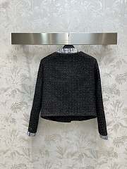 Bagsaaa Chanel Tweed Black Jacket 4 pockets - 6