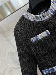 Bagsaaa Chanel Tweed Black Jacket 4 pockets - 2