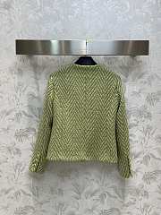 Bagsaaa Chanel Tweed Green Jacket 2 pockets - 3