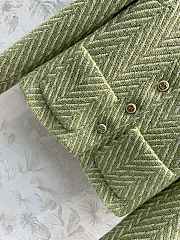 Bagsaaa Chanel Tweed Green Jacket 2 pockets - 4