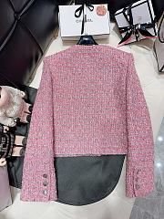 Bagsaaa Chanel Tweed Pink Jacket CC Silver Logo Hardware - 5