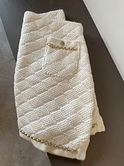 Bagsaaa Chanel Tweed White Gold Hardware Skirt  - 3
