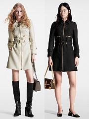 Louis Vuitton Wool Hopsack Belted Coat - 1