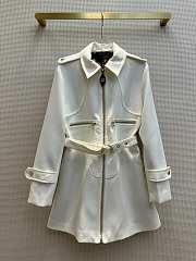 Louis Vuitton Wool Hopsack Belted Coat - 2