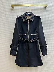 Louis Vuitton Wool Hopsack Belted Coat - 3