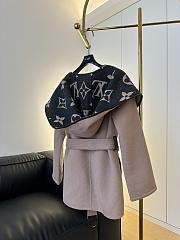 Bagsaaa Louis Vuitton Belted Short Coat Big Monogram Inside - 2