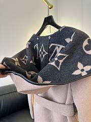 Bagsaaa Louis Vuitton Belted Short Coat Big Monogram Inside - 5