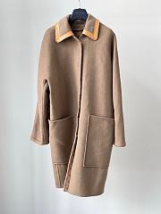 Bagsaaa Louis Vuitton Long Coat Beige - 5