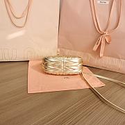 Bagsaaa Miumiu Wander Matelasse Leather gold 18cm - 6