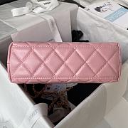 Bagsaaa Chanel Top Handle Pink bag 22cm - 5