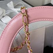 Bagsaaa Chanel Top Handle Pink bag 22cm - 4