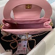 Bagsaaa Chanel Top Handle Pink bag 22cm - 3