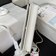 	 Bagsaaa Chanel Chain Long White Bag - 13×17.5×4cm - 6