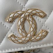 	 Bagsaaa Chanel Chain Long White Bag - 13×17.5×4cm - 3