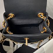 Bagsaaa Chanel small Backpack Calfskin & Gold-Tone Metal Black  - 5