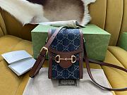 Bagsaaa Gucci 1955 Horsebit Mini Bag GG Denim 11.5/17/4cm - 1