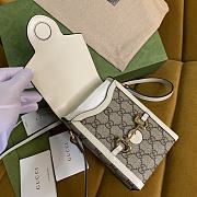 Bagsaaa Gucci 1955 Horsebit Mini Bag GG White and Beige 11.5/17/4cm - 4