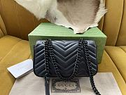 Bagsaaa Gucci Marmont All Black - 22*13*6cm - 3