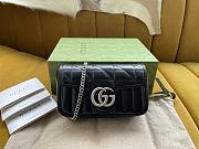 Bagsaaa Gucci GG Marmont Super Mini Black Bag - 16.5/10/5cm - 1