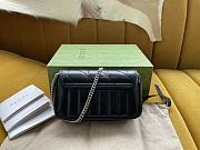 Bagsaaa Gucci GG Marmont Super Mini Black Bag - 16.5/10/5cm - 3