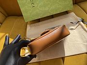 Bagsaaa Gucci GG Marmont Super Mini Brown Bag - 16.5*10.2*5.1cm - 6