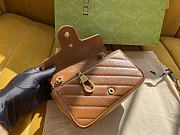 Bagsaaa Gucci GG Marmont Super Mini Brown Bag - 16.5*10.2*5.1cm - 2