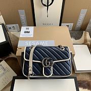 Bagsaaa Gucci Mamront GG Blue Shoulder Bag - 22/13/6cm - 1