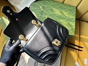 Bagsaaa Gucci GG Marmont Mini Shoulder Black Bag - 18/15/8cm - 4