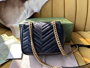 Bagsaaa Gucci GG Marmont Mini Shoulder Black Bag - 18/15/8cm - 5