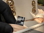 	 Bagsaaa Gucci GG Marmont Mini Shoulder White Bag - 18/15/8cm - 5