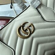 Bagsaaa Gucci GG Marmont Top Handle White Bag -  27x13.5x10cm - 3