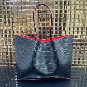 Bagsaaa Christian Louboutin Cabata Tote bag - Croc leather - Black - 1