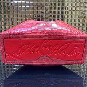 Bagsaaa Christian Louboutin Cabata Tote bag - Croc leather - Red - 3
