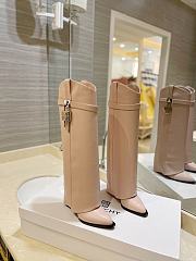 	 Bagsaaa Givenchy Shark Lock Ankle Long Boots in leather light pink - 1