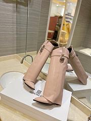 	 Bagsaaa Givenchy Shark Lock Ankle Long Boots in leather light pink - 2