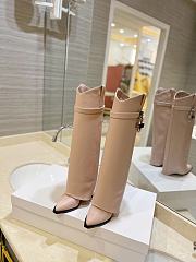 	 Bagsaaa Givenchy Shark Lock Ankle Long Boots in leather light pink - 3