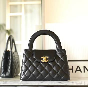 	 Bagsaaa Chanel Mini Shopping Bag Black - 13 × 19 × 7 cm