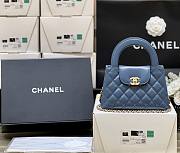 	 Bagsaaa Chanel Mini Shopping Bag Blue - 13 × 19 × 7 cm - 6
