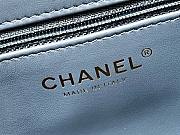 	 Bagsaaa Chanel Mini Shopping Bag Blue - 13 × 19 × 7 cm - 3