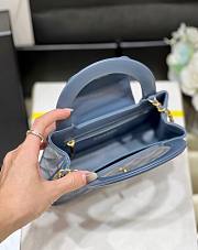 	 Bagsaaa Chanel Mini Shopping Bag Blue - 13 × 19 × 7 cm - 2
