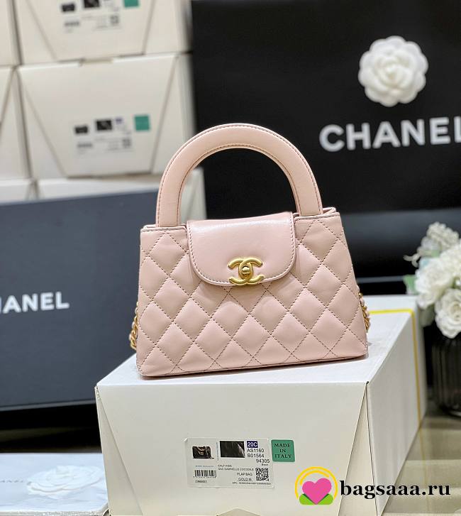 	 Bagsaaa Chanel Mini Shopping Bag Light Pink - 13 × 19 × 7 cm - 1