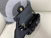 Bagsaaa Chanel Black Sequin Flap Bag - 20cm - 2