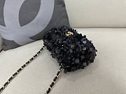 Bagsaaa Chanel Black Sequin Flap Bag - 20cm - 3