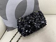 Bagsaaa Chanel Black Sequin Flap Bag - 20cm - 5