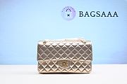 Bagsaaa Chanel Timless Flap Bag Gold Silver 25cm - 1