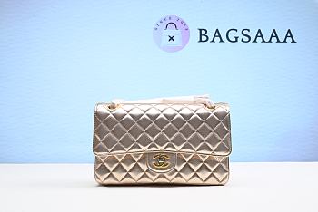 Bagsaaa Chanel Timless Flap Bag Gold Silver 25cm
