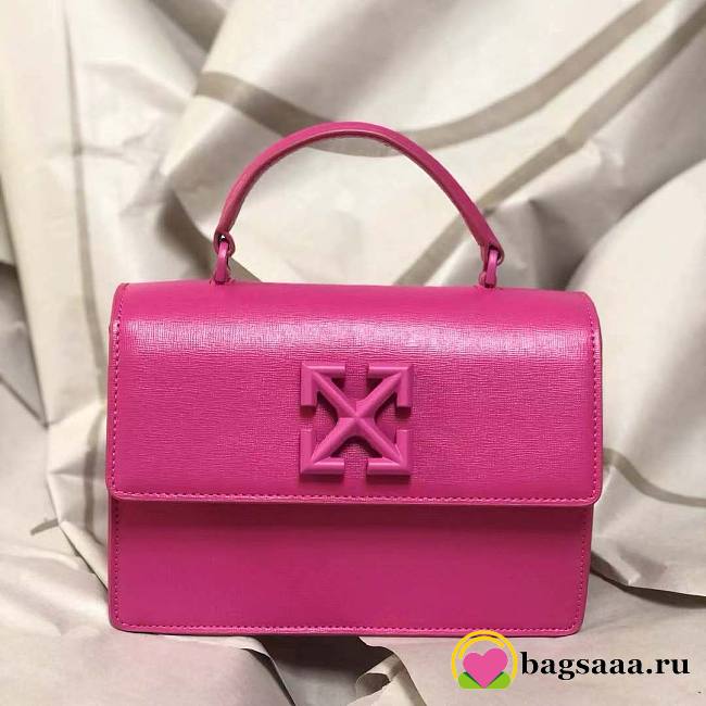 Bagsaaa Off White Jitney Bag In Pink - 22x14x7cm - 1