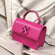 Bagsaaa Off White Jitney Bag In Pink - 22x14x7cm - 3
