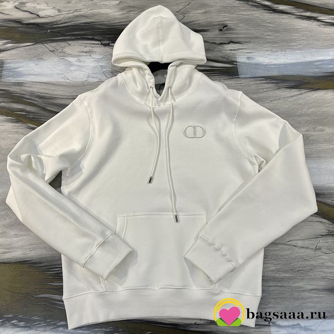 	 Bagsaaa Dior CD Hoodie White - 1